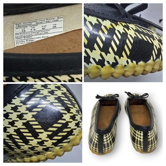Western Chief Houndstooth Check Skimmer Flats- Size 10-Rain Shoes-Ballet-Outdoor - Picture 6 of 6